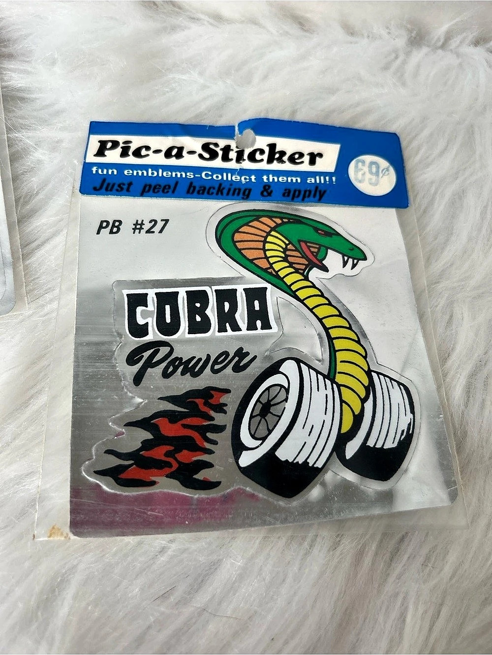 Pic-a-Sticker Cobra Power Sticker PB #27 Black & Green NWT